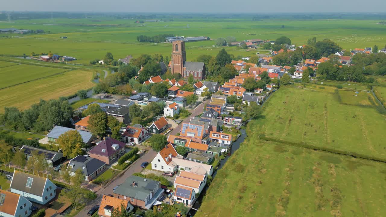 북 네덜란드 랜스도르프에 전통적인 네덜란드 마을을 설립