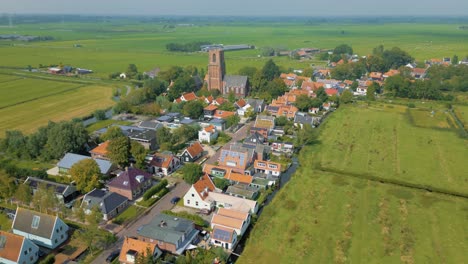 establecimiento de una aldea tradicional holandesa en el norte de holanda, ransdorp