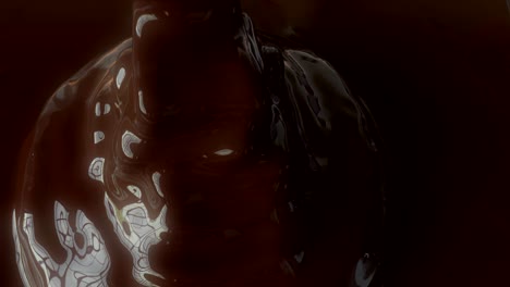 gorgeous closeup of silky chocolate syrup as it's being poured.