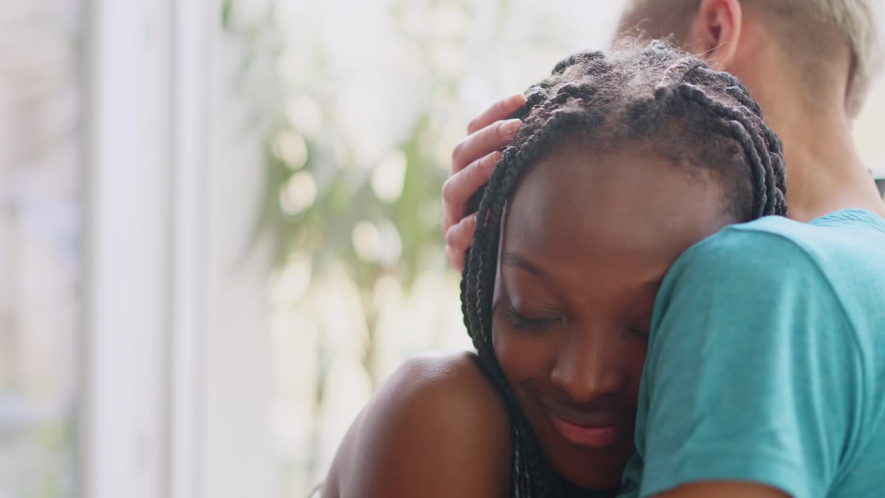 Two women sharing tender and intimate moments