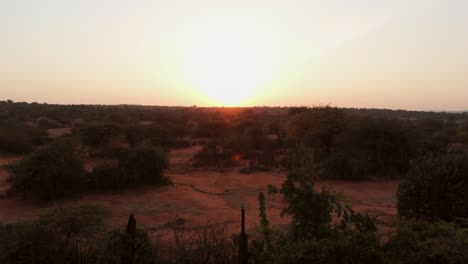 sunrise near a lodge on maasai-samburu land in kenya