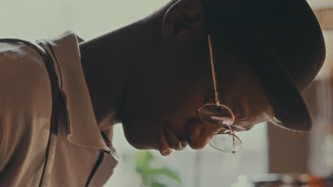 focused chef in a kitchen