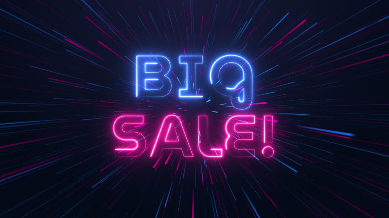 gran venta - texto de neón