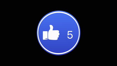 hand thumb up social media likes flip coin to ten