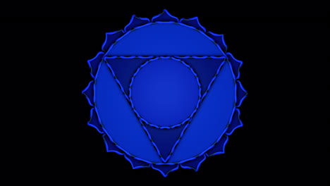 mesmerizing high-quality animated throat chakra with alpha channel. perfect for communication and truth visuals.