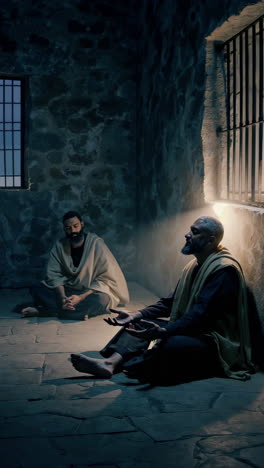 men in prison praying