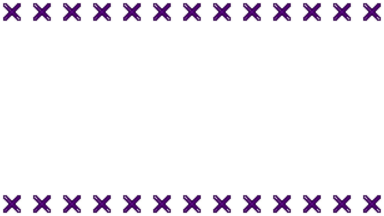 Pixel Art Mini Cross mark Frame Animated Overlay 1080p Transparent 30 fps (7).mov