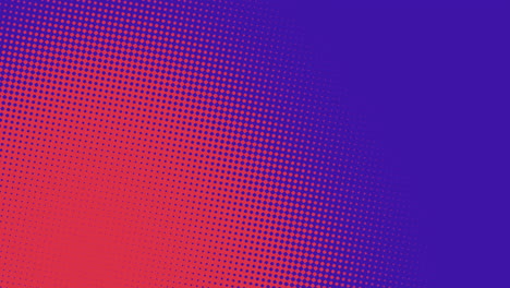 Lebendiger-Halbton-Mit-Roten-Und-Blauen-Punkten-Auf-Violettem-Hintergrund