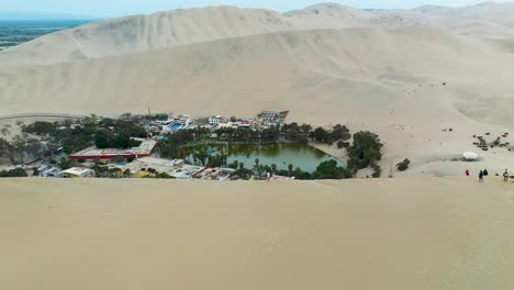 秘魯的沙漠草原湖泊 (oasis lagoon) 位於胡阿卡奇納 (huacachina) 的一個著名觀光景點