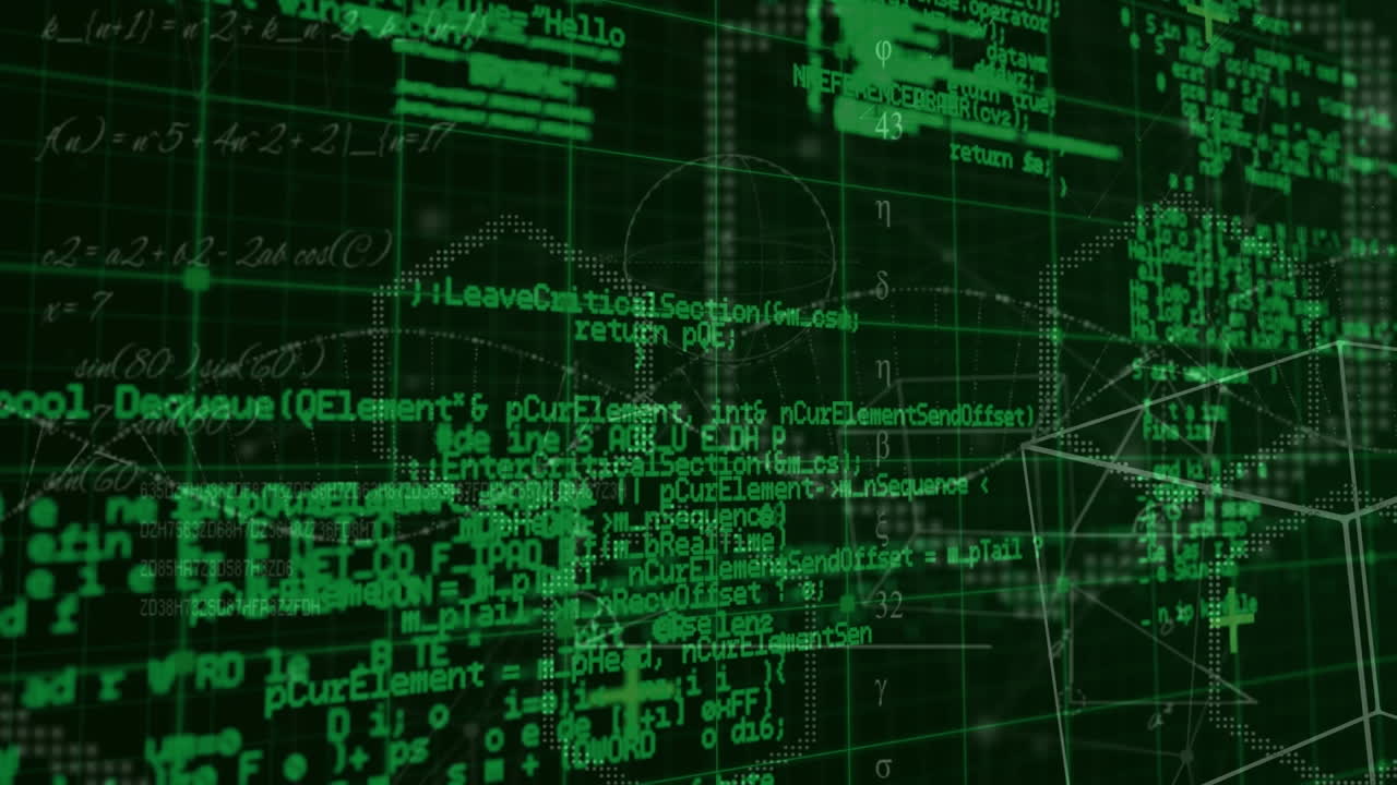 animación del procesamiento de datos sobre la red