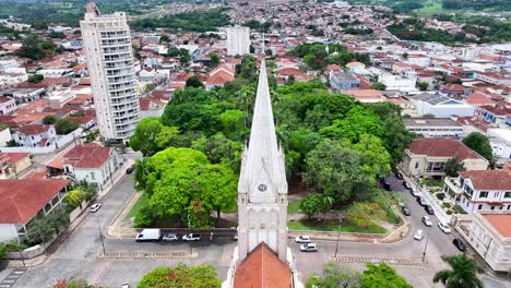 central church at mococa in sao paulo brazil. religion background. catholic church. central square. central church at mococa in sao paulo brazil. countryside city. mococa brazil.