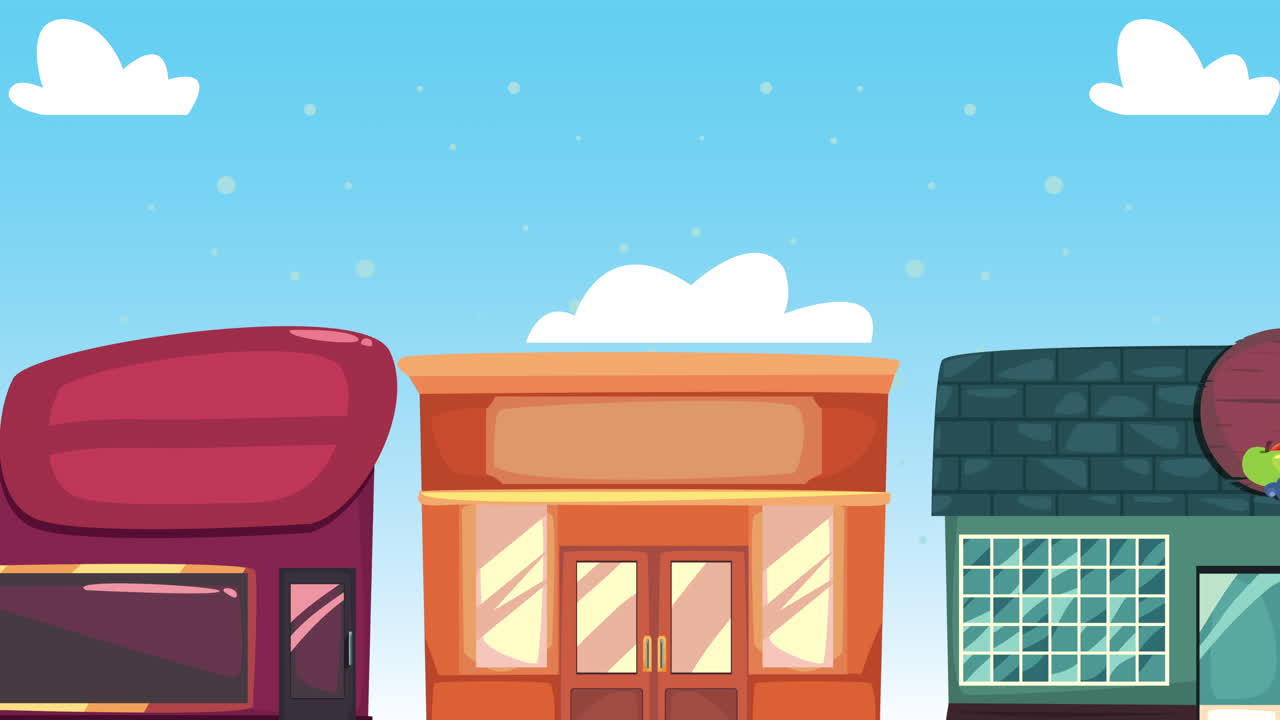 Three Shops on a Street