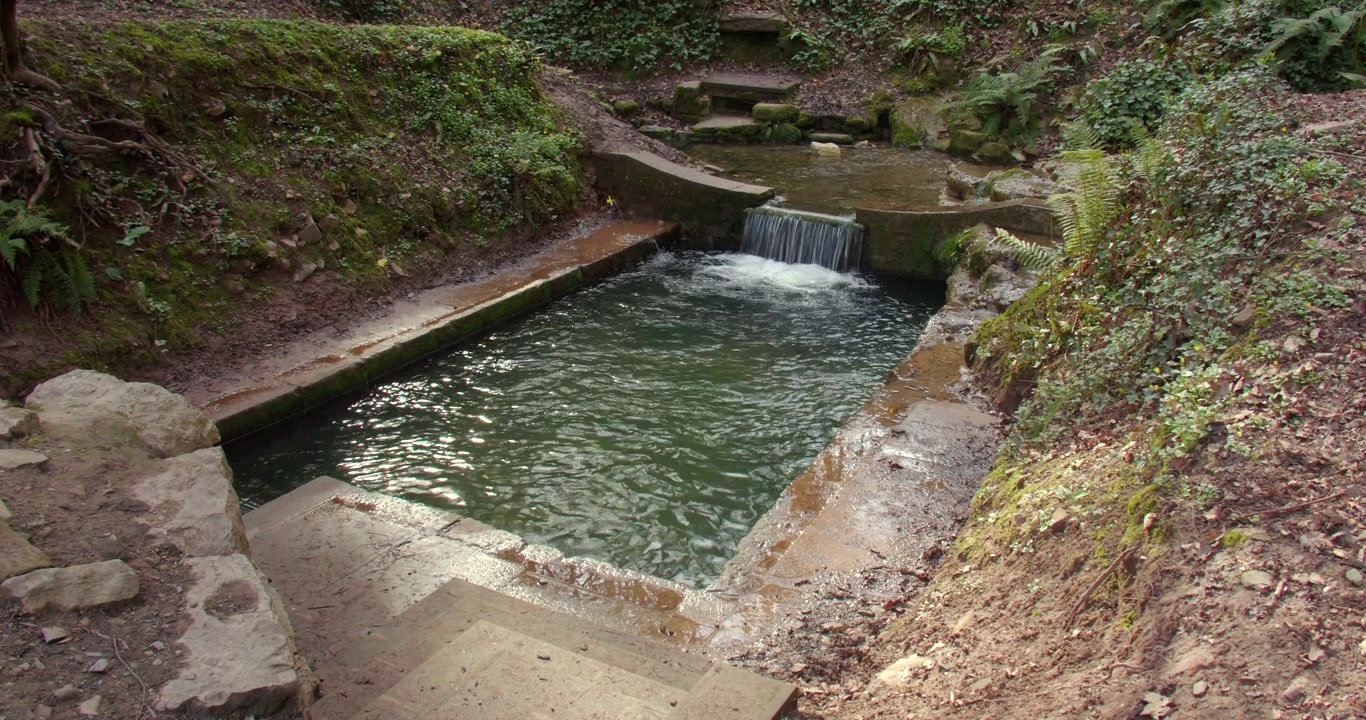 Plano geral do poço de São Dyfnog, em Denbigh, Denbighshire