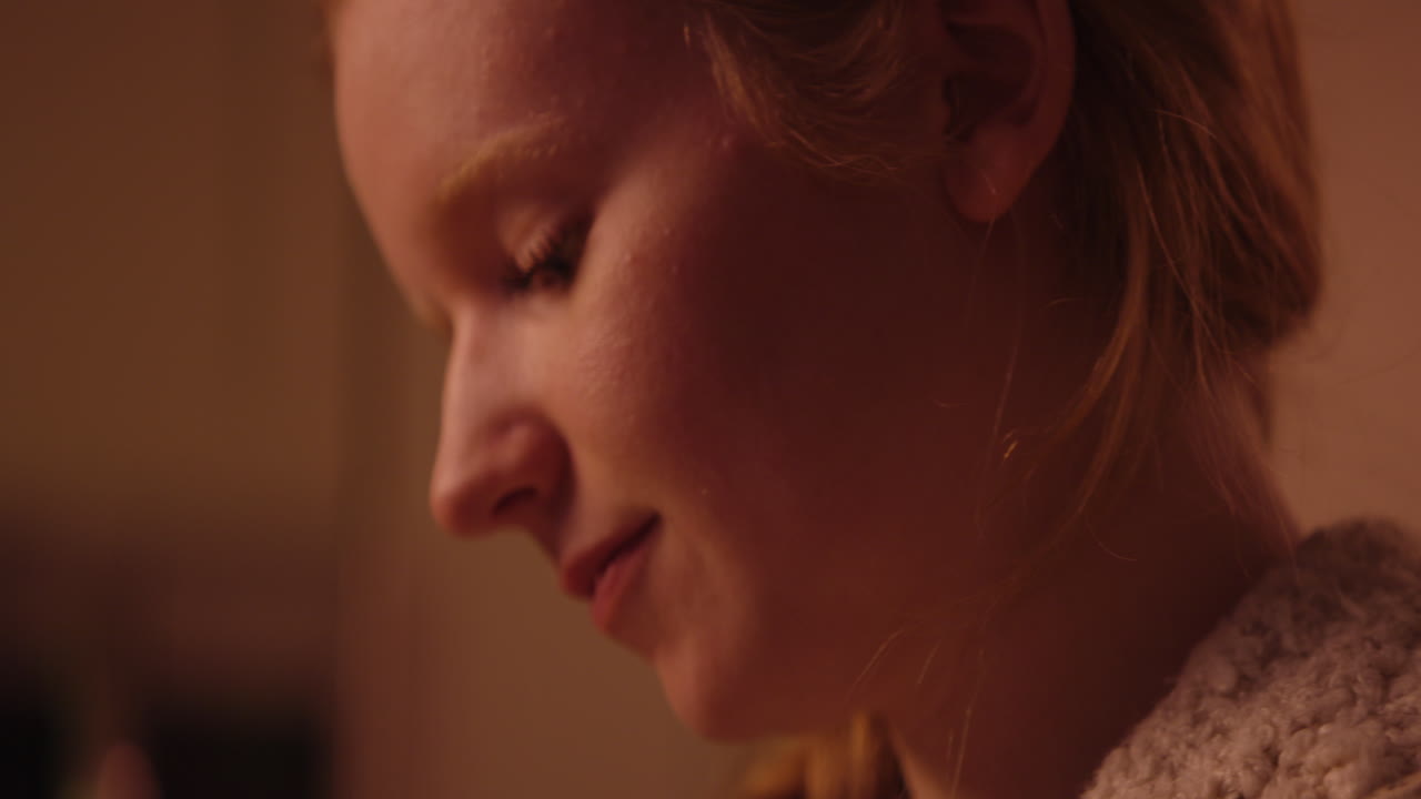 여자 의 클로즈업 초상화