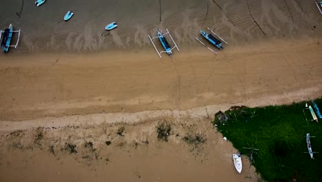 beautiful sanur beach drone footage in bali