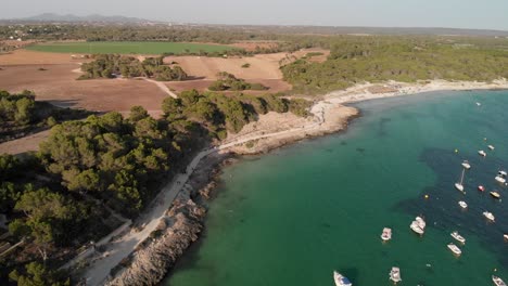 spain, mallorca, cala sant jordi and isla cabrera