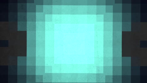 Prominent-blue-square-with-rough-texture-in-checkered-setting-visually-striking-composition