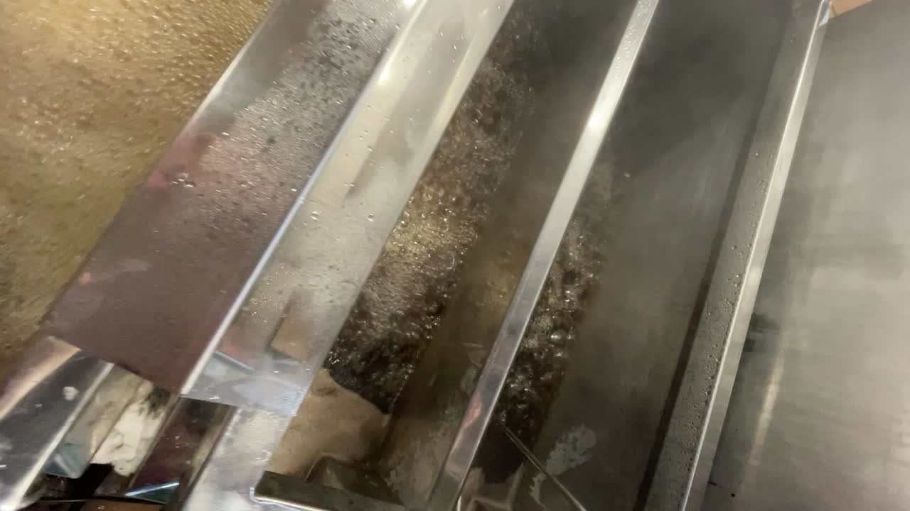 Sugaring process producing Maple Syrup boiling in vats