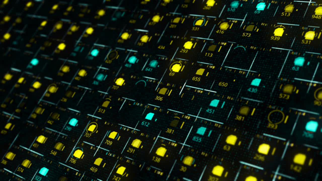 Abstract Digital Display