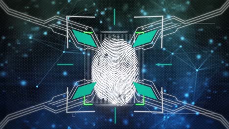 fingerprint scanner against network of connections