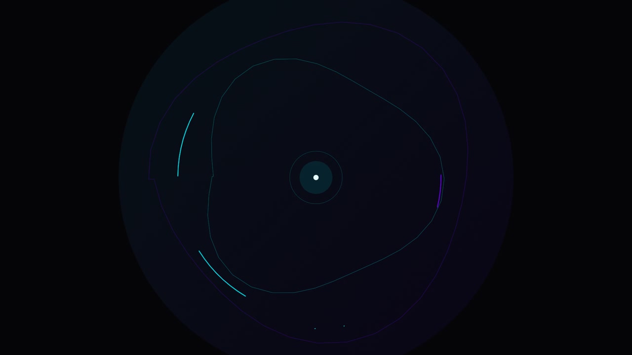 Abstract Digital Circular Motion Graphic Animation