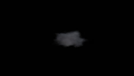 abstract cloud on black background