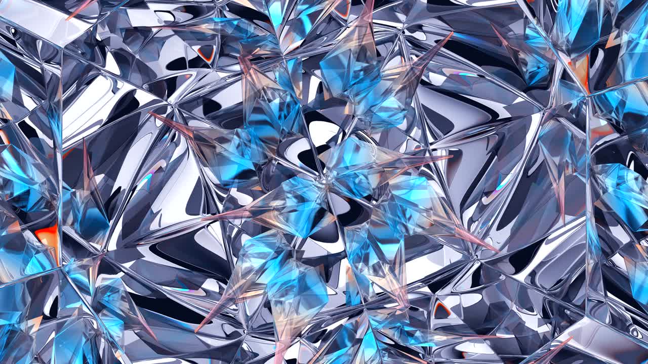 카레이도스코프 (kaleidoscope) - 보석, 다이아몬드 또는 반이는 유리 질감의 회전