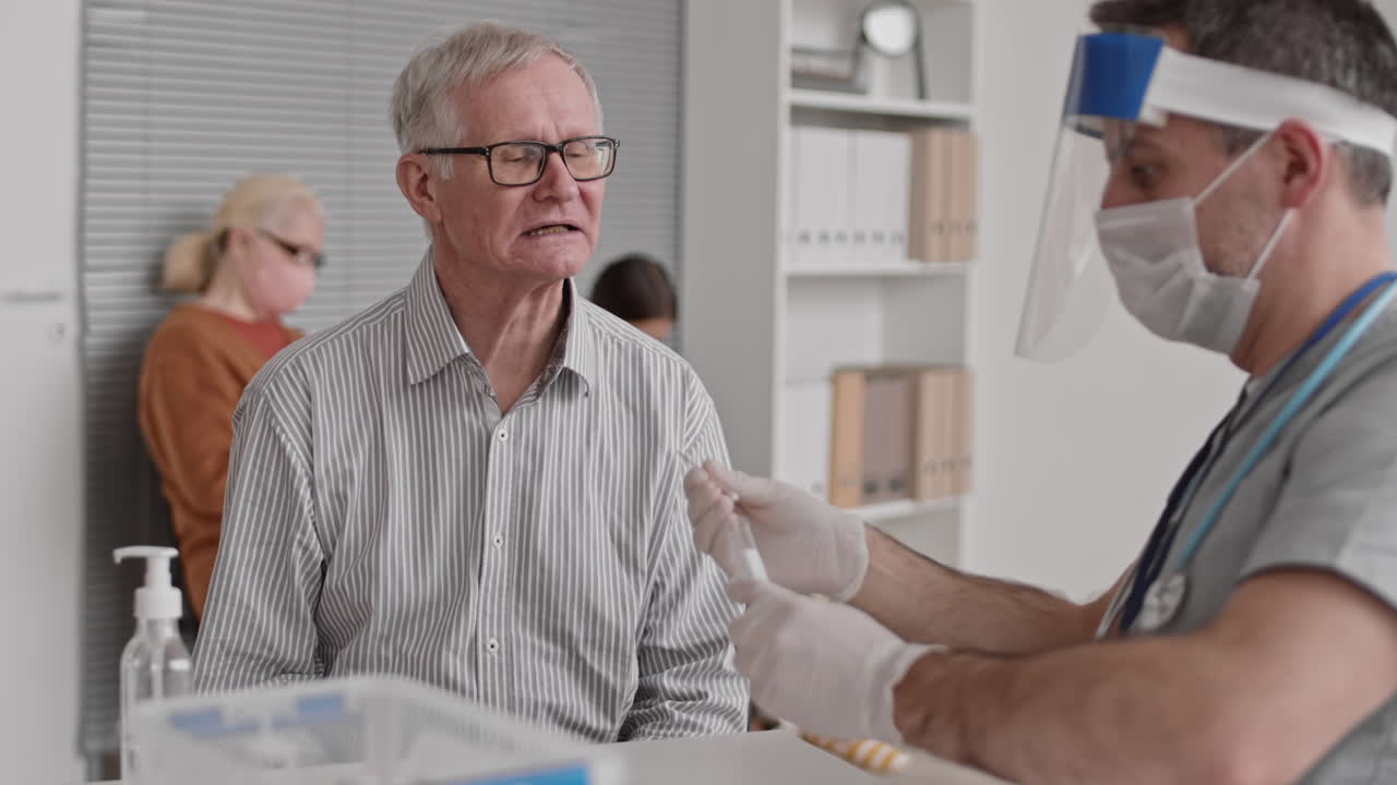 Doctor Taking DNA Sample for Analysis