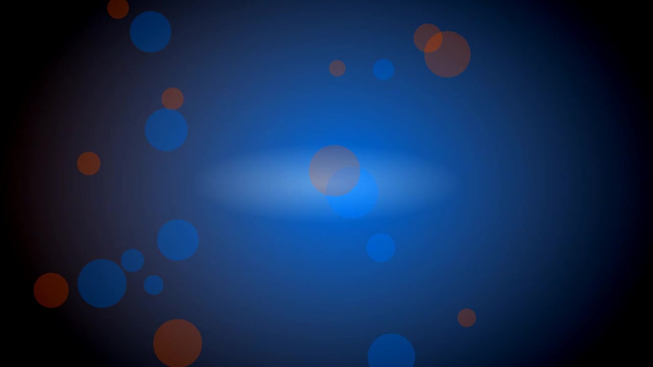 Abstract Motion Graphics with Floating Circles and Glowing Light