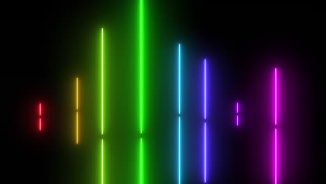 espectro de neón fondo eléctrico, animación de colores abstractos