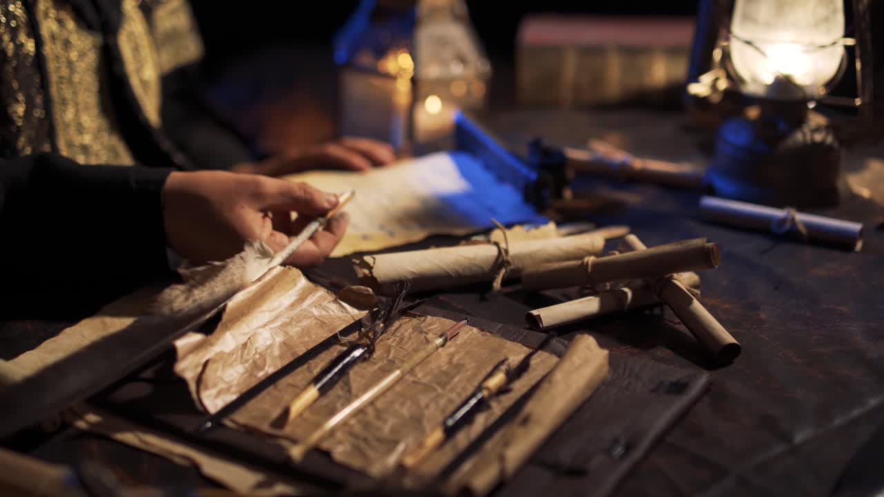 역사적인 필사본 편지입니다.