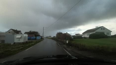 stormy afternoon in the countryside