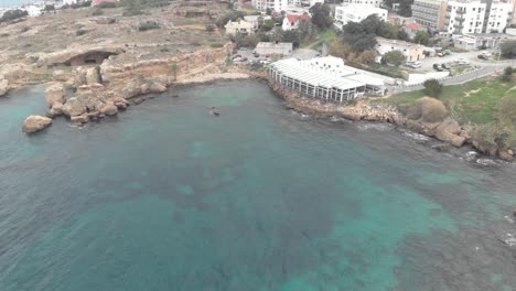 Restaurant-at-coastline---Aerial-View