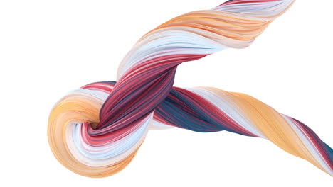 abstract flowing gradient lines, 3d rendering.