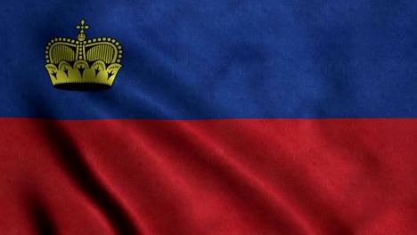 4k seamless loopable flag of liechtenstein