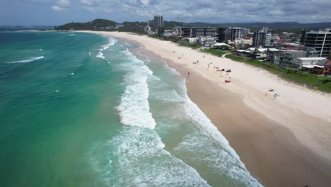 palm beach - południowe złote wybrzeże - queensland qld - australia - strzał z drona