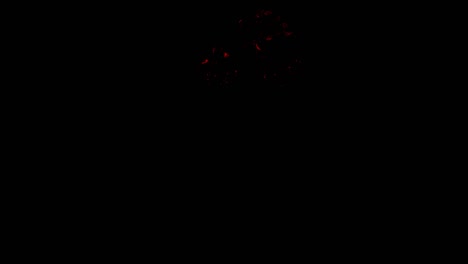 la explosión de una bomba nuclear aislada sobre un fondo negro. animación 3d realista
