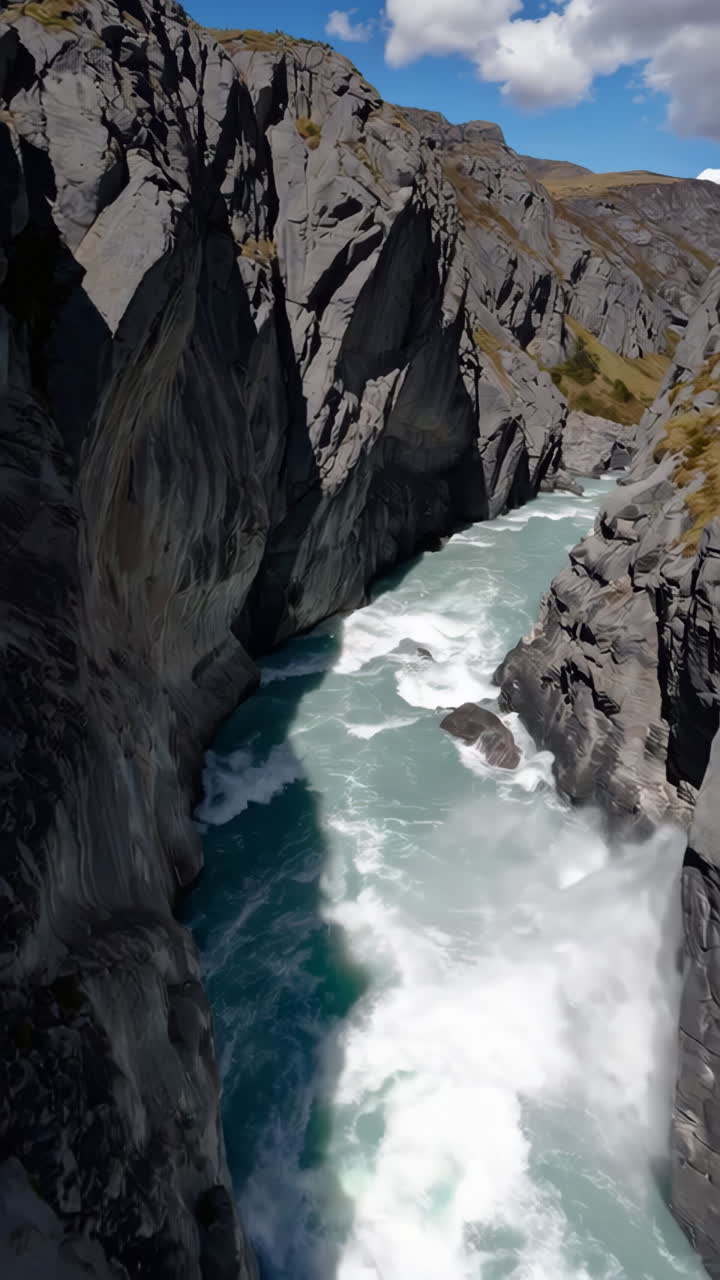 River Rapids in a Canyon