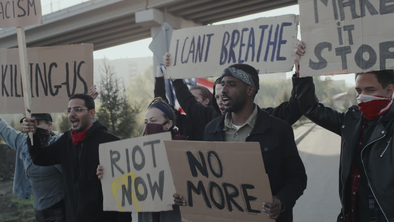 Group of People Protesting for Social Justice