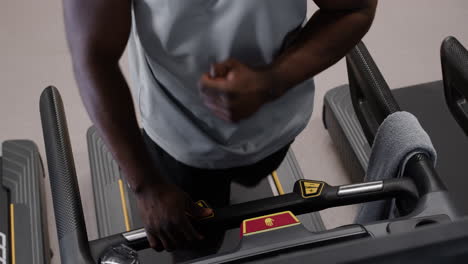 man working out on a treadmill