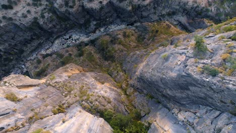 aerial view of a canyon