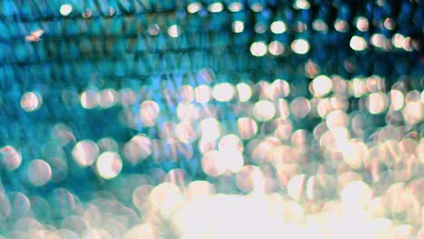 bokeh background of defocus glowing golden lights