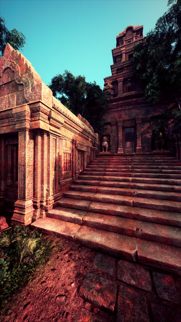 Ancient Stone Temple in the Jungle