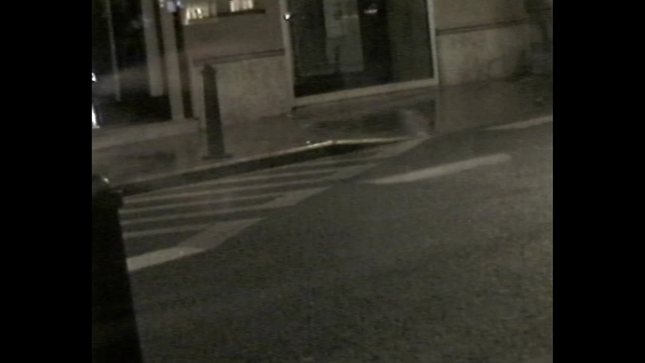 야간 거리 장면