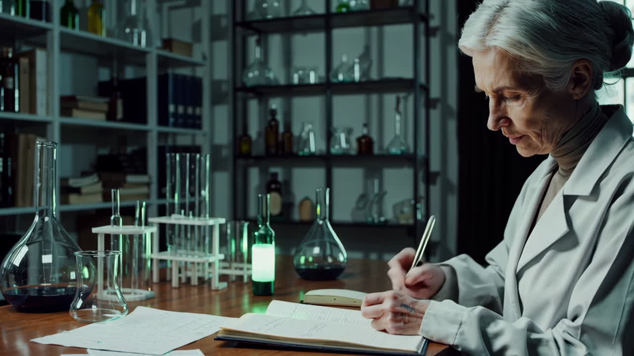 Senior Scientist Working in a Laboratory