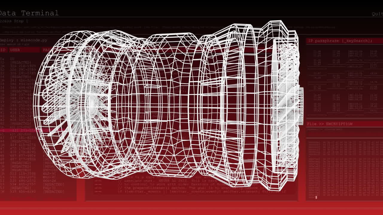 animación de ruedas digitales sobre el procesamiento de datos