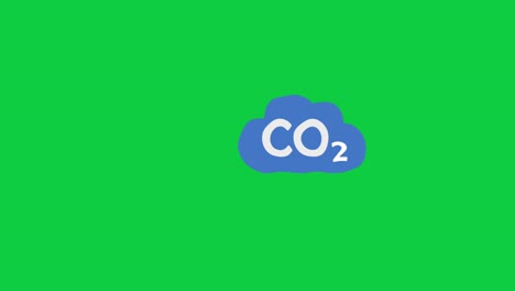 catching carbon dioxide metaphor, 4k animaiton