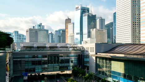 4k time lapse : hong kong with sunrise