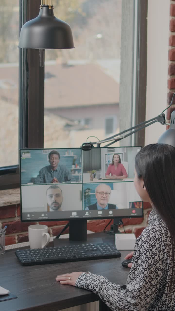 Online Meeting in Home Office