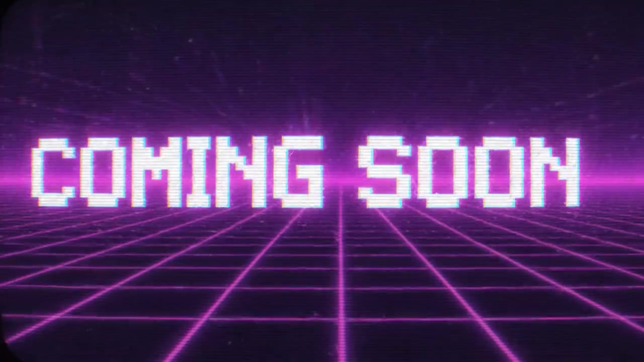 An Eye-Catching Glimpse of a Futuristic World: Vibrant Gridlines and a Neon 'Coming Soon' Announcement Set to Captivate Digital Enthusiasts Everywhere